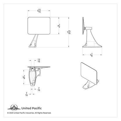 Exterior Sport Mirror For 1970-1972 Chevy & GMC Truck - L/H