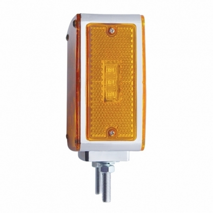45 LED Double Stud Double Face Turn Signal Light - Amber LED/Amber Lens