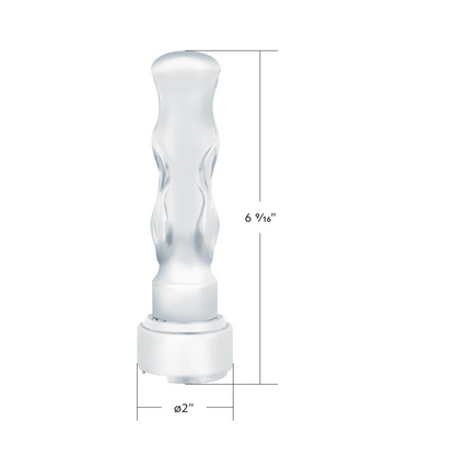 Thread-On Flame Gearshift Knob With Adapter For Eaton Fuller 9/10 Speed - Chrome