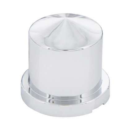 15/16" X 1-1/2" Chrome Plastic Pointed Nut Covers - Push-On (10-Pack)