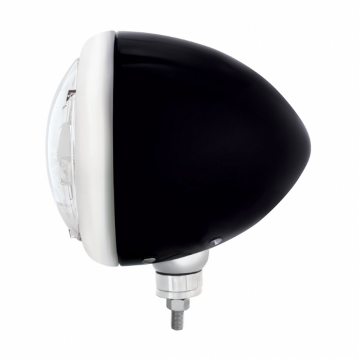 Black Guide Headlight 5 LED Bulb - Chrome