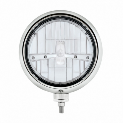 Black Guide Headlight 5 LED Bulb - Chrome