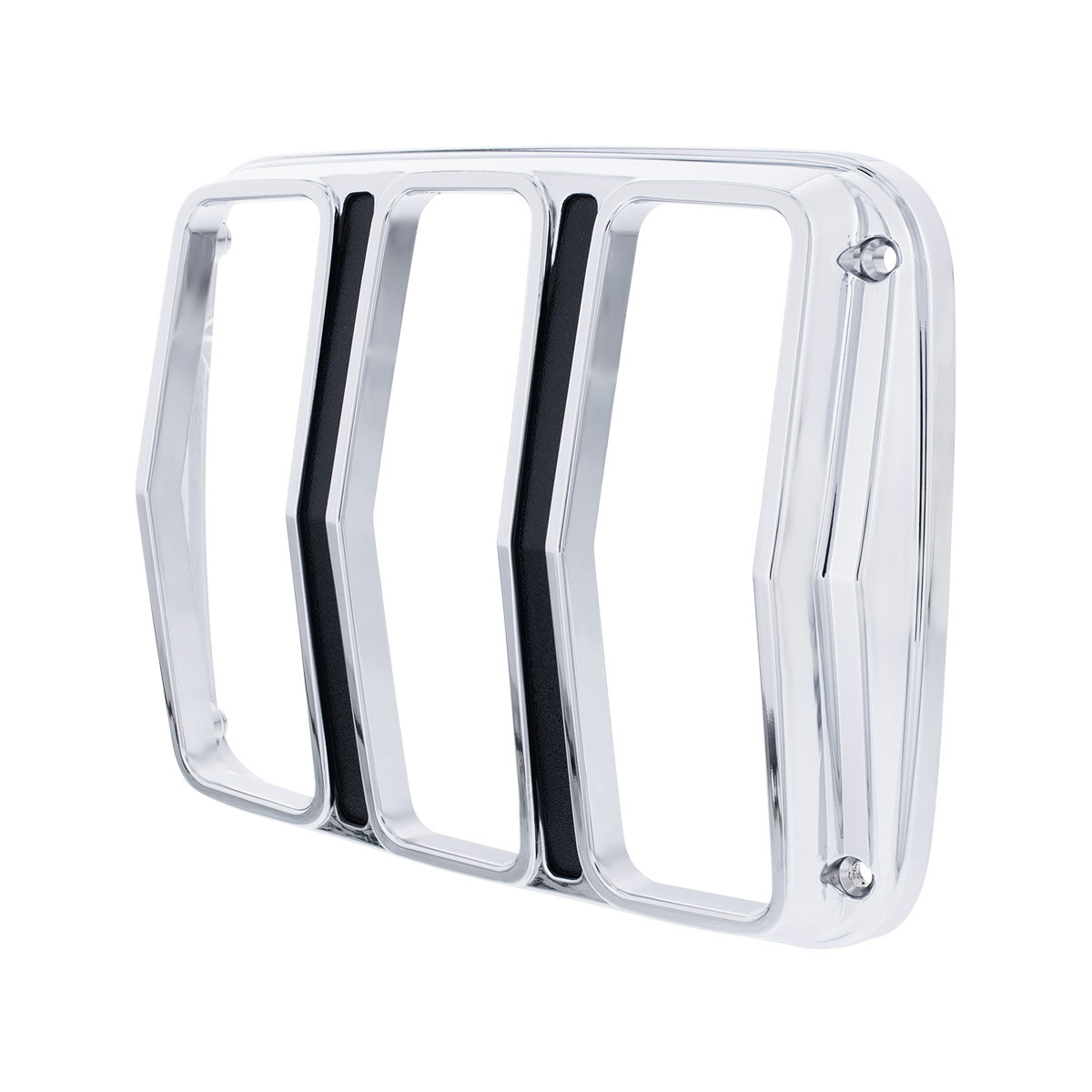 Chrome Tail Light Bezel With Black Painted Detail For 1964.5-66 Ford Mustang