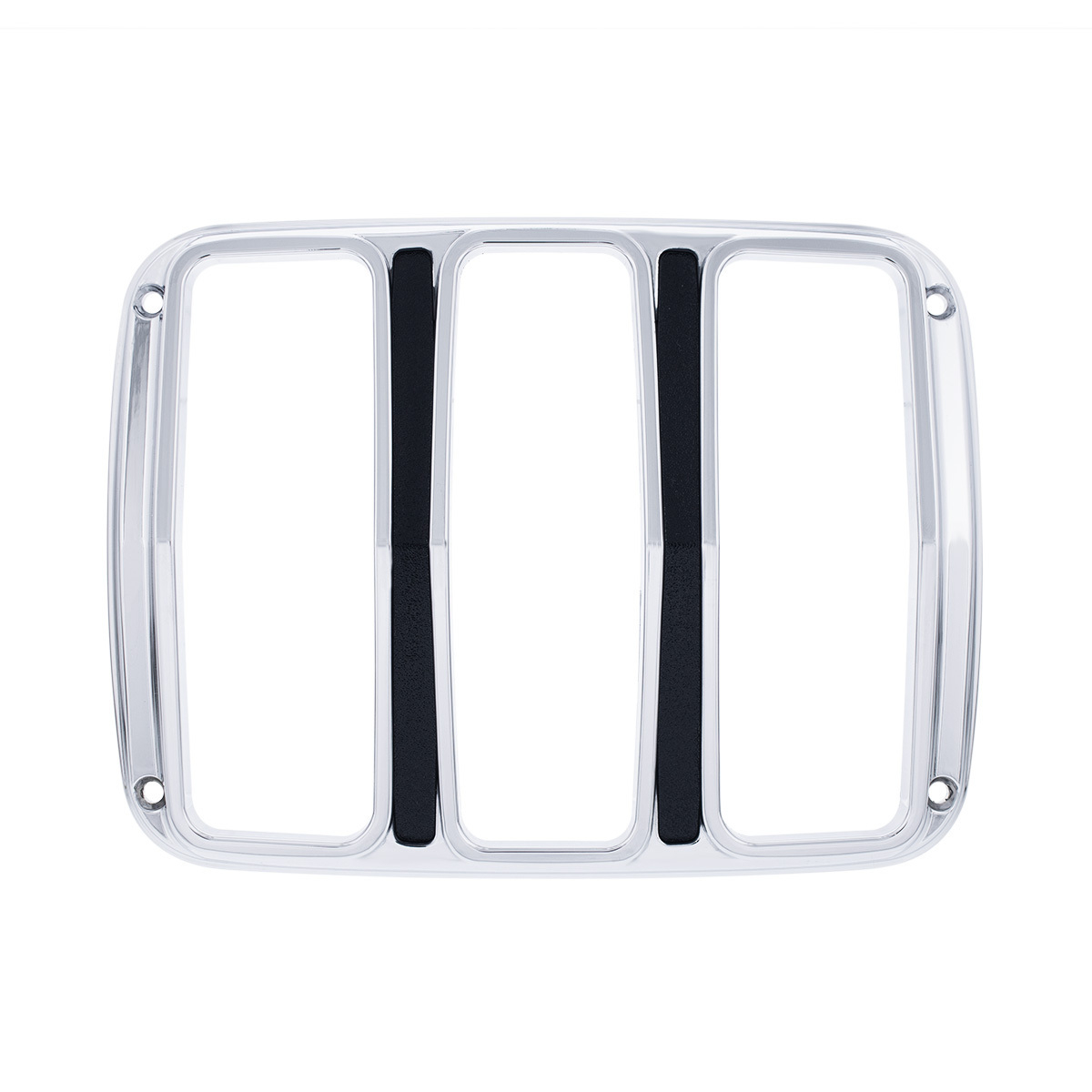 Chrome Tail Light Bezel With Black Painted Detail For 1964.5-66 Ford Mustang