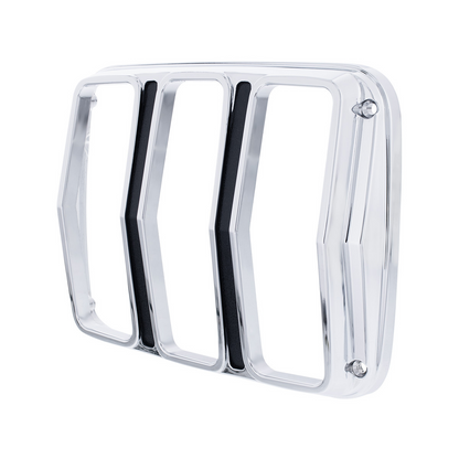 Chrome Tail Light Bezel With Black Painted Detail For 1964.5-66 Ford Mustang