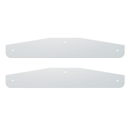 24" X 4" Stainless Steel Bottom Mud Flap Plate - Bolt Thru (Cbox/Pair)