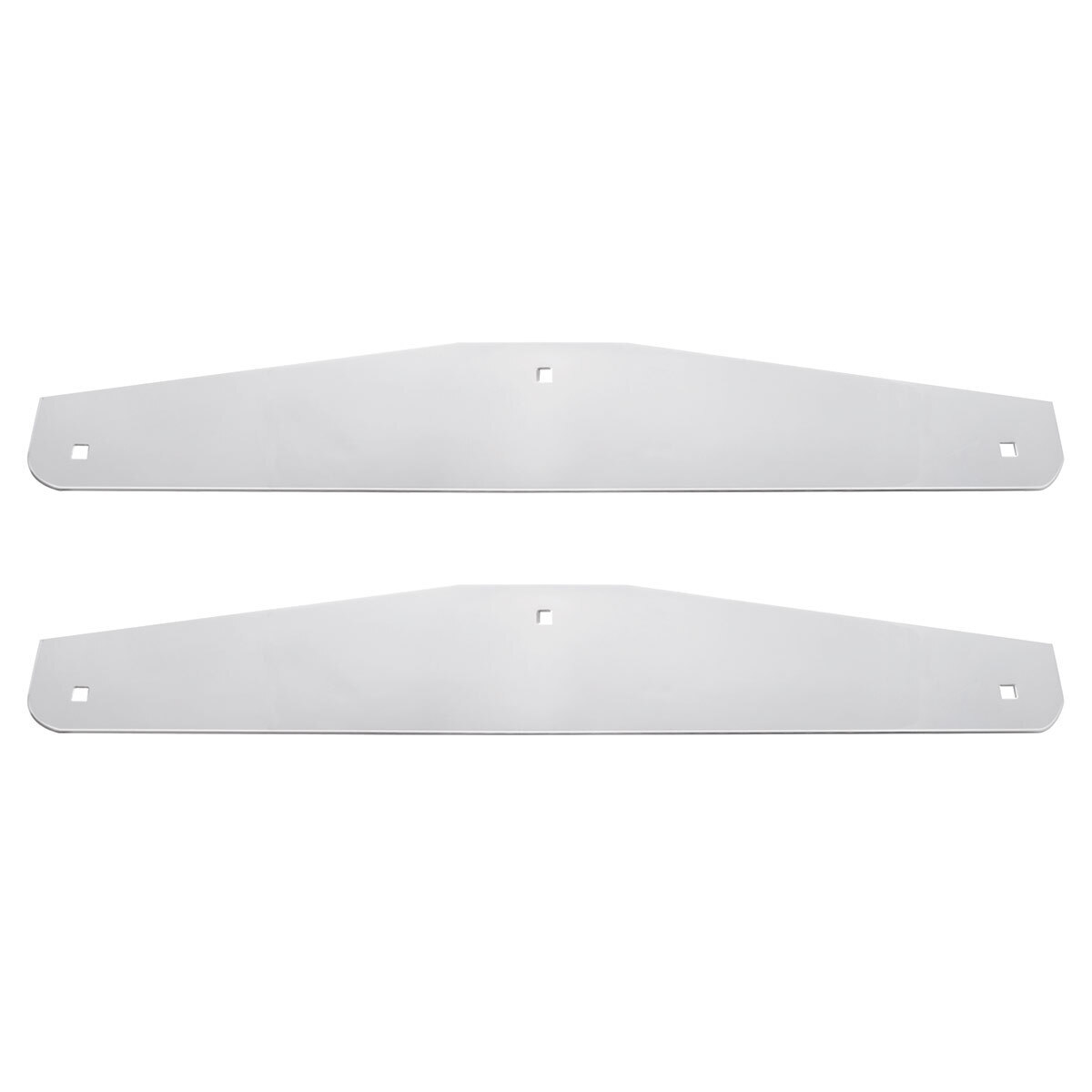 24" X 4" Stainless Steel Bottom Mud Flap Plate - Bolt Thru (Cbox/Pair)