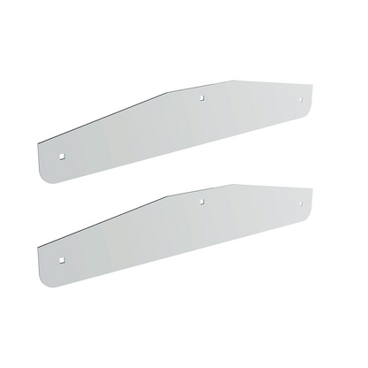 24" X 4" Stainless Steel Bottom Mud Flap Plate - Bolt Thru (Cbox/Pair)