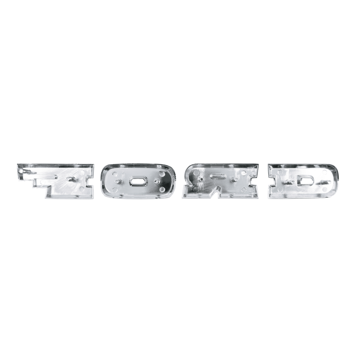 Chrome "Ford" Grille Letter Set For 1966-1977 Ford Bronco-Blue Lettering