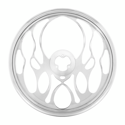 18" Chrome Aluminum "Blaze" Style Steering Wheel