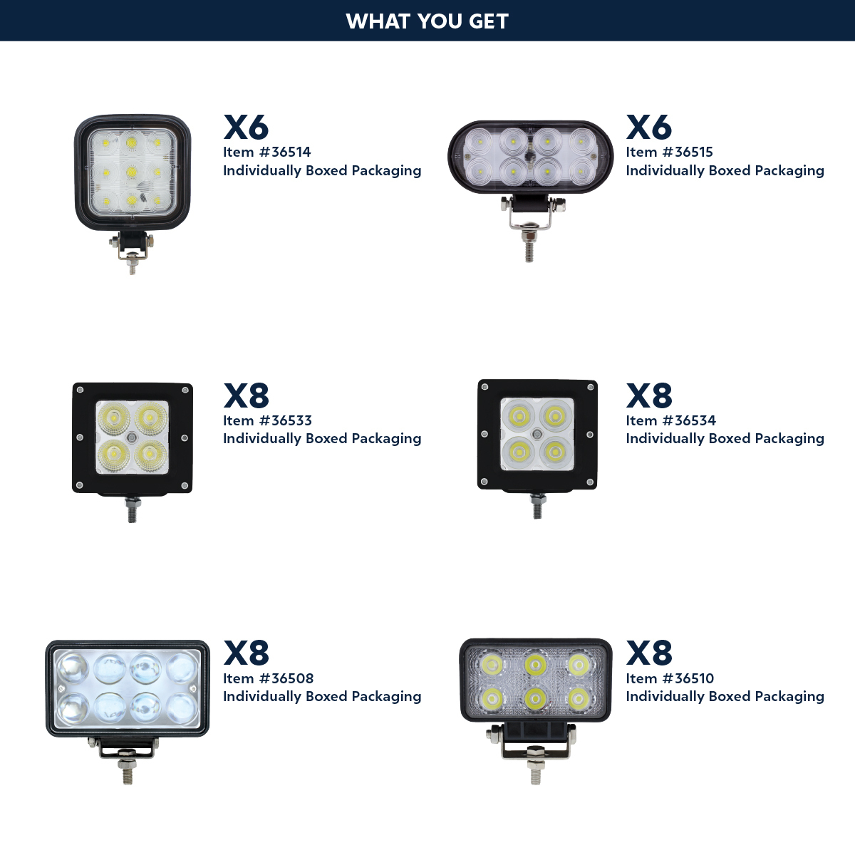 Work Lights Floor Display-Package #2