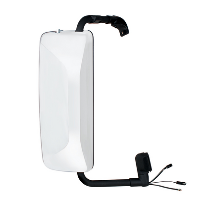 Chrome Mirror Assembly With LED Turn Signal For 2012-2017 Volvo VNL - Driver