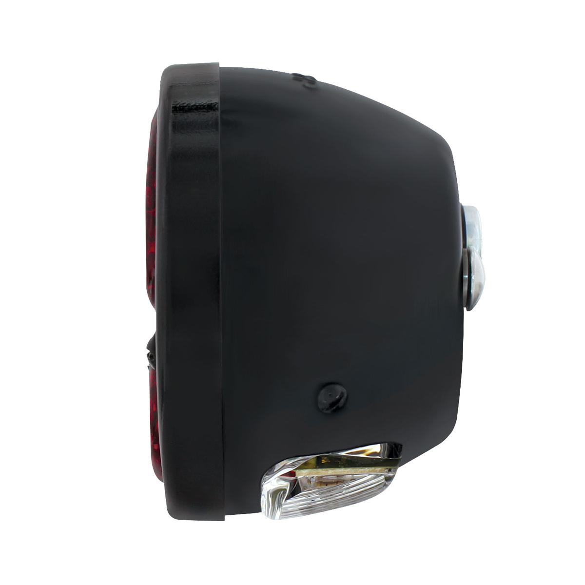 19 LED 12V Tail Light Assembly With 4 LED LP Light, Black Housing, & Rim For 1928-31 Ford Model A - L/H