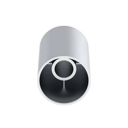 33mm x 3-1/2" Chrome Plastic Cylinder Nut Cover - Thread-On (Bulk)