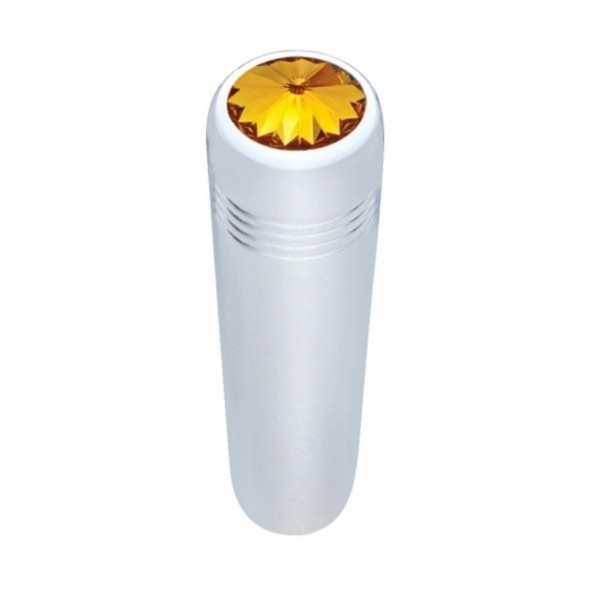 2-1/4" Long Aluminum Toggle Switch Extension With Crystal For Kenworth - Amber Crystal