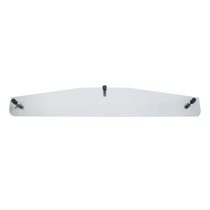 3" X 14" Chrome Standard Bottom Mud Flap Plate - Welded Stud