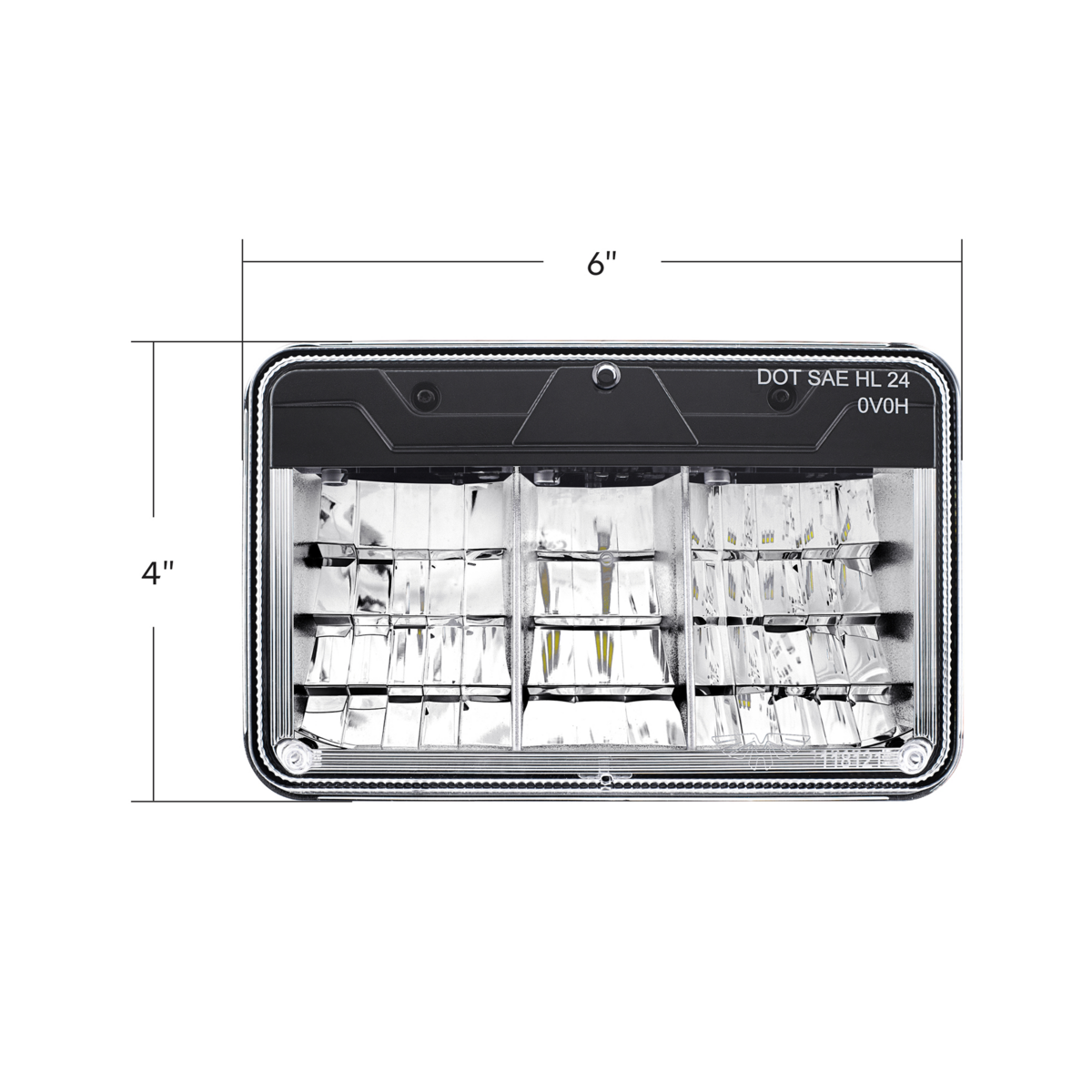 ULTRALIT-8 High Power LED 4" X 6" Headlight