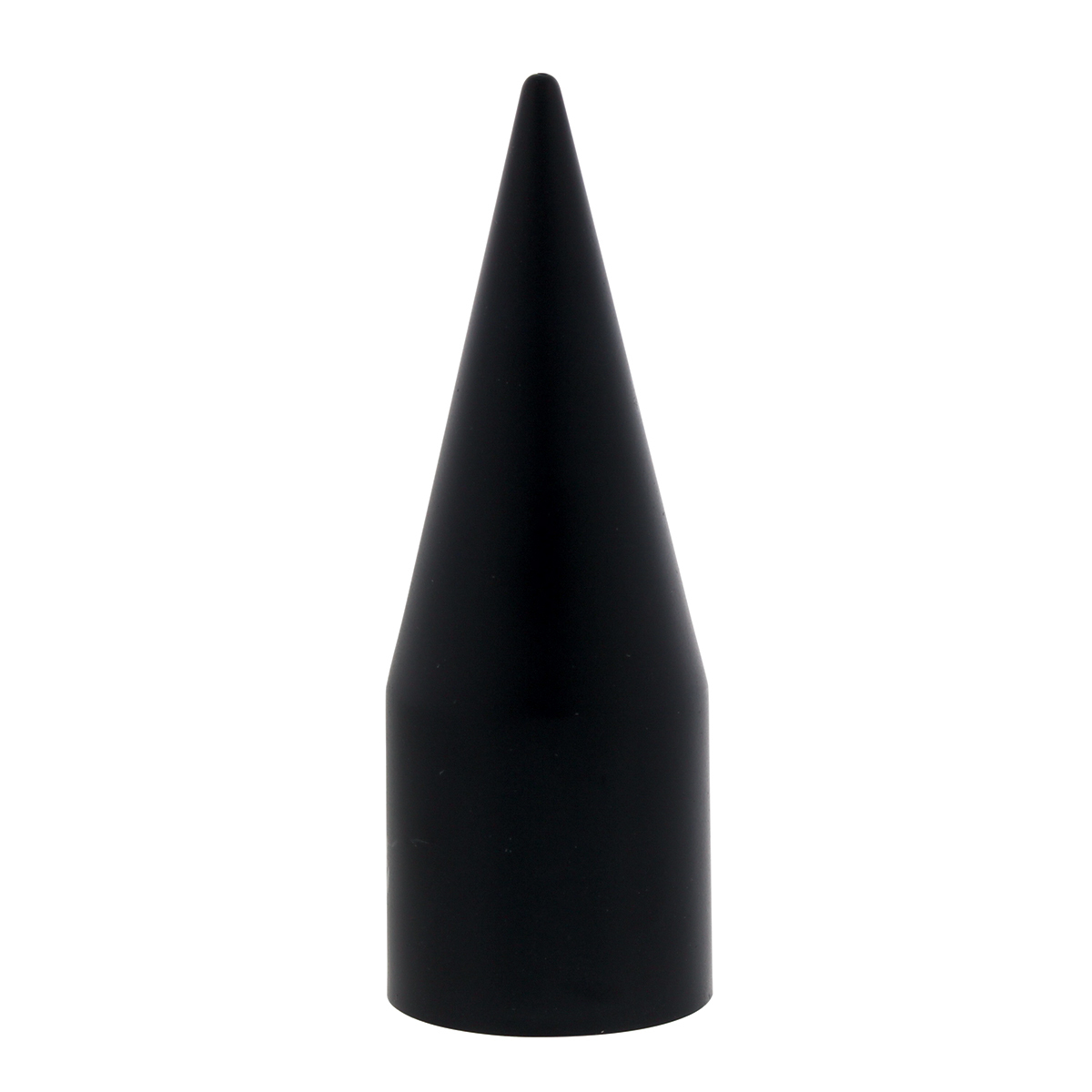 Matte Black Spike Hubcap Nut Cover For 2003-15 Chevy & GMC Full Size Truck (Bulk)