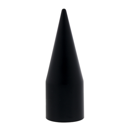 Matte Black Spike Hubcap Nut Cover For 2003-15 Chevy & GMC Full Size Truck (Bulk)