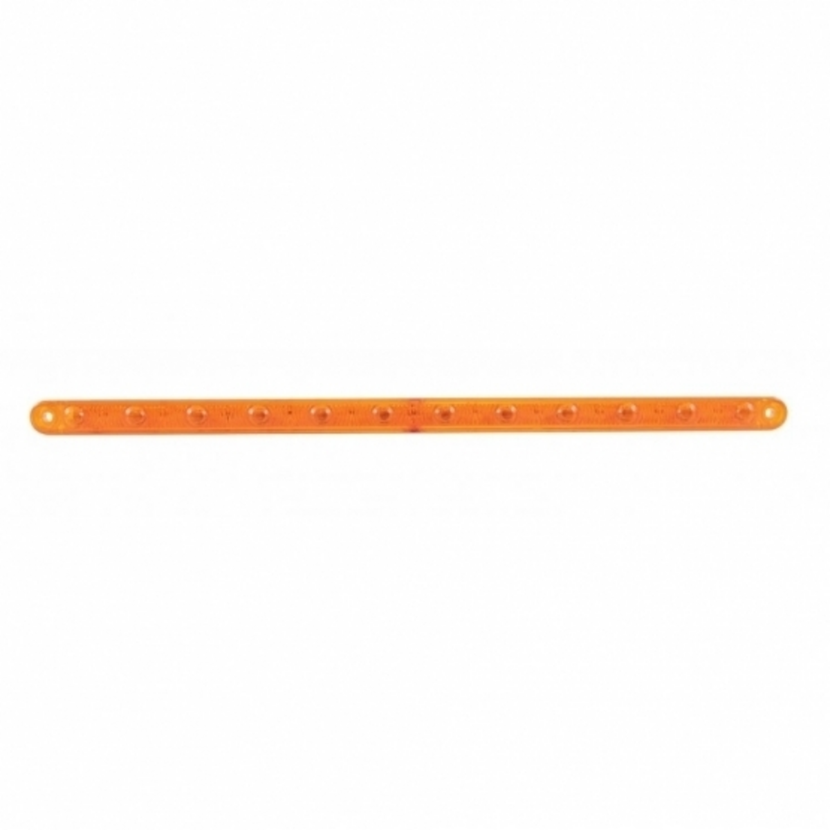 12 LED 12" Ultra Slim Light Bar Only (Turn Signal) - Amber LED/Amber Lens (Bulk)