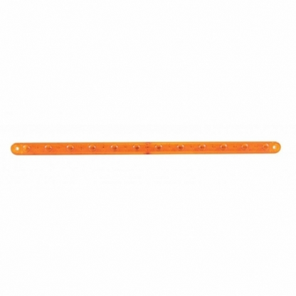 12 LED 12" Ultra Slim Light Bar Only (Turn Signal) - Amber LED/Amber Lens (Bulk)