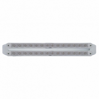 Dual 14 LED 12" Turn Signal Light Bars - Amber LED/Clear Lens