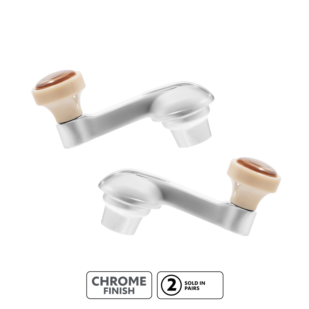 Vent Window Crank With Ivory Knob For 1942-1948 Chevrolet Passenger Car(Pair)