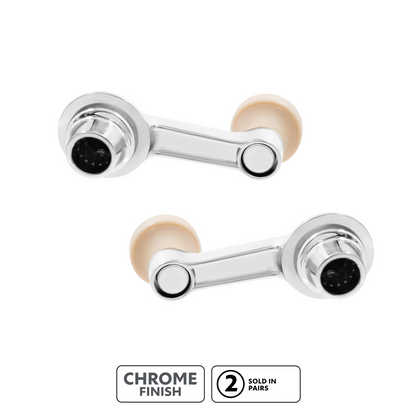 Vent Window Crank With Ivory Knob For 1942-1948 Chevrolet Passenger Car(Pair)