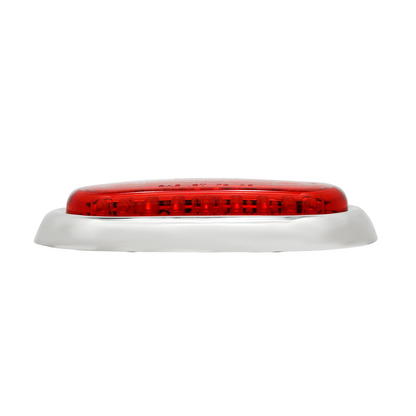 40 LED Chrome Flush Mount Tail Light For 1942-48 Ford Car, Red Lens