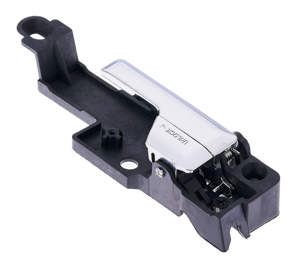 Interior Door Handle Front LH Plastic Chrome for 2006-2012 Ford Fusion; 2006-2009 Lincoln Zephyr; 2006-2012 Lincoln MKZ Hybrid; 2006-2011 Mercury Milan Hybrid