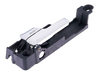 Interior Door Handle Front LH Plastic Chrome for 2006-2012 Ford Fusion; 2006-2009 Lincoln Zephyr; 2006-2012 Lincoln MKZ Hybrid; 2006-2011 Mercury Milan Hybrid