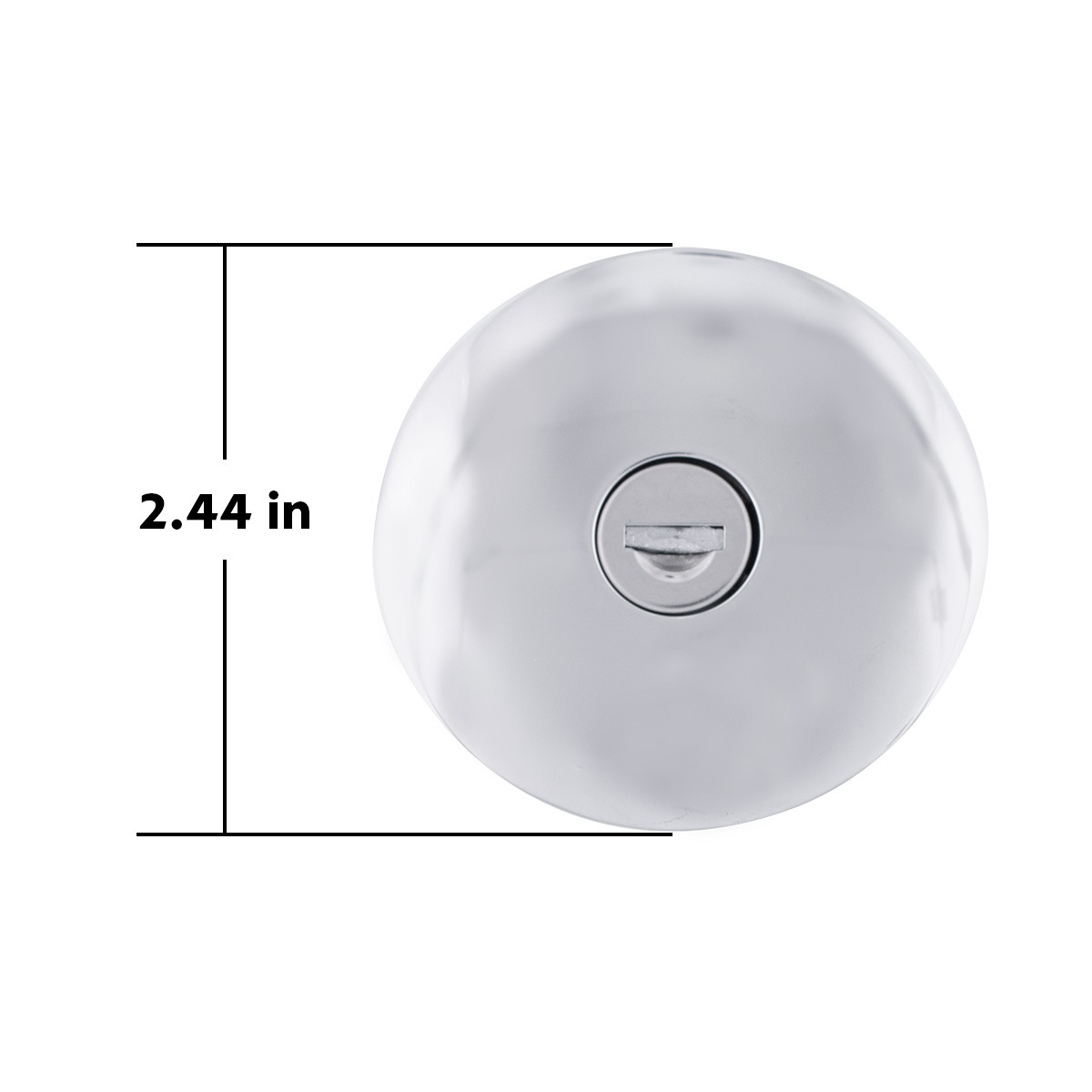 Chrome Vented Locking Gas Cap With Two Keys For Various 1947-71 Chevy & Ford Vehicles