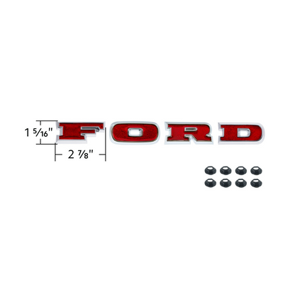 Chrome "Ford" Grille Letter Set For 1966-1977 Ford Bronco