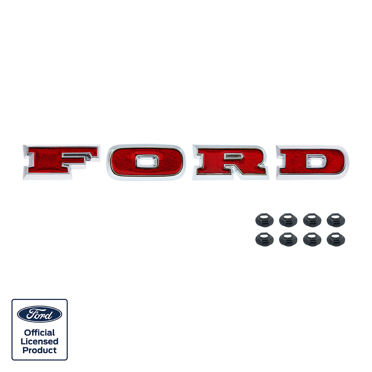 Chrome "Ford" Grille Letter Set For 1966-1977 Ford Bronco