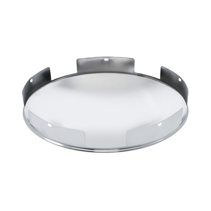 5 Even Notched Stainless Steel Dome Front Hubcap - 1" Lip