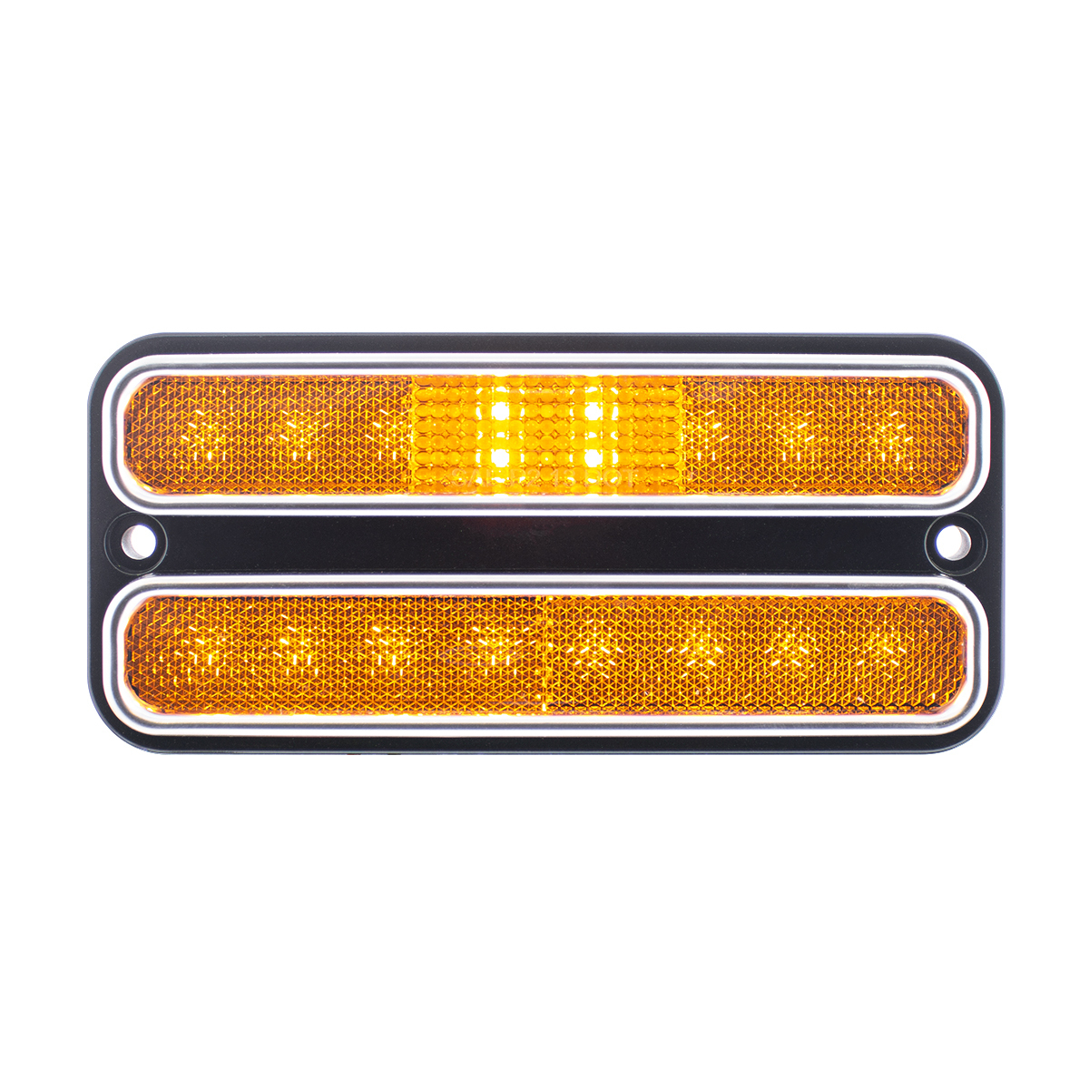 18 LED Side Marker Light With Stainless Steel Trim For 1968-1972 Chevrolet & GMC Truck, Amber Lens