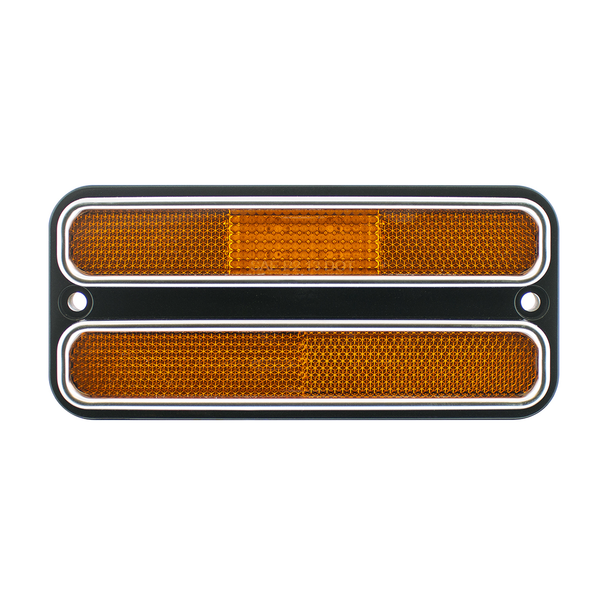 18 LED Side Marker Light With Stainless Steel Trim For 1968-1972 Chevrolet & GMC Truck, Amber Lens