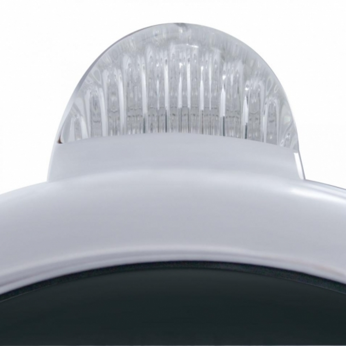 Chrome Guide 682-C Headlight H4 With White LED & LED Signal - Clear Lens