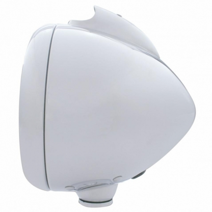 Chrome Guide 682-C Headlight H4 With White LED & LED Signal - Clear Lens