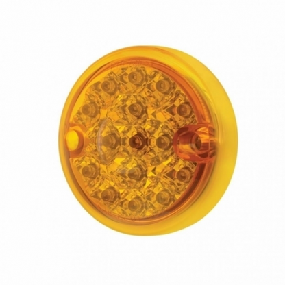 15 LED 3" Reflector Series 4 Light Only For Double Face Light Housing - Amber LED/Amber Lens (Bulk)