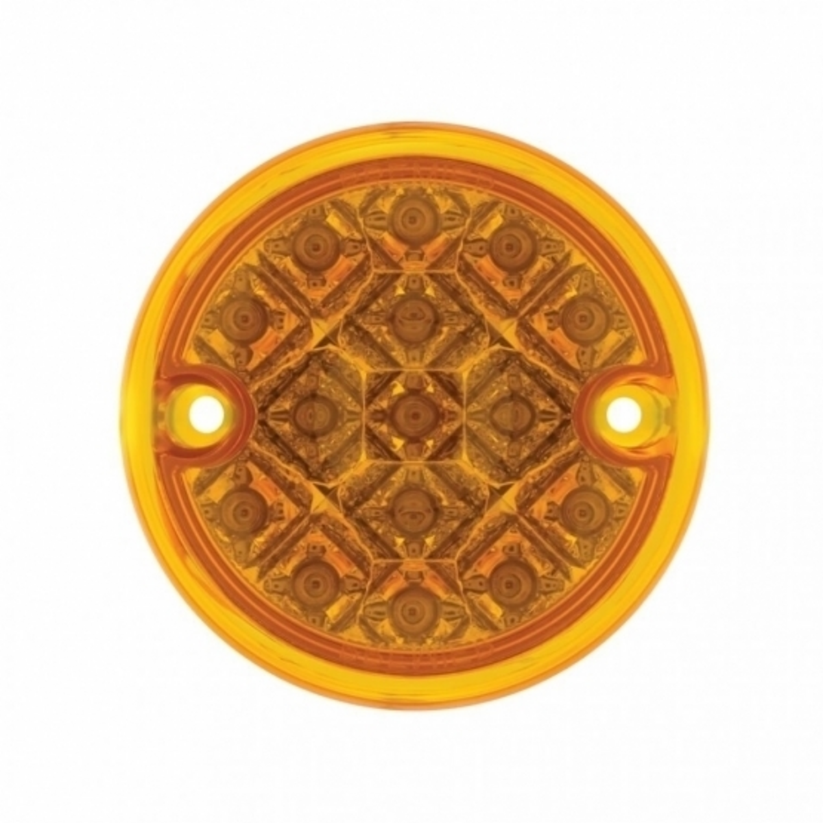 15 LED 3" Reflector Series 4 Light Only For Double Face Light Housing - Amber LED/Amber Lens (Bulk)