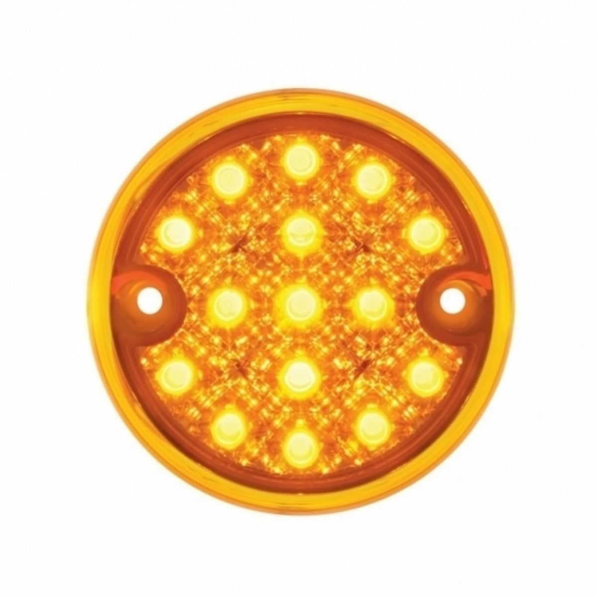 15 LED 3" Reflector Series 4 Light Only For Double Face Light Housing - Amber LED/Amber Lens (Bulk)