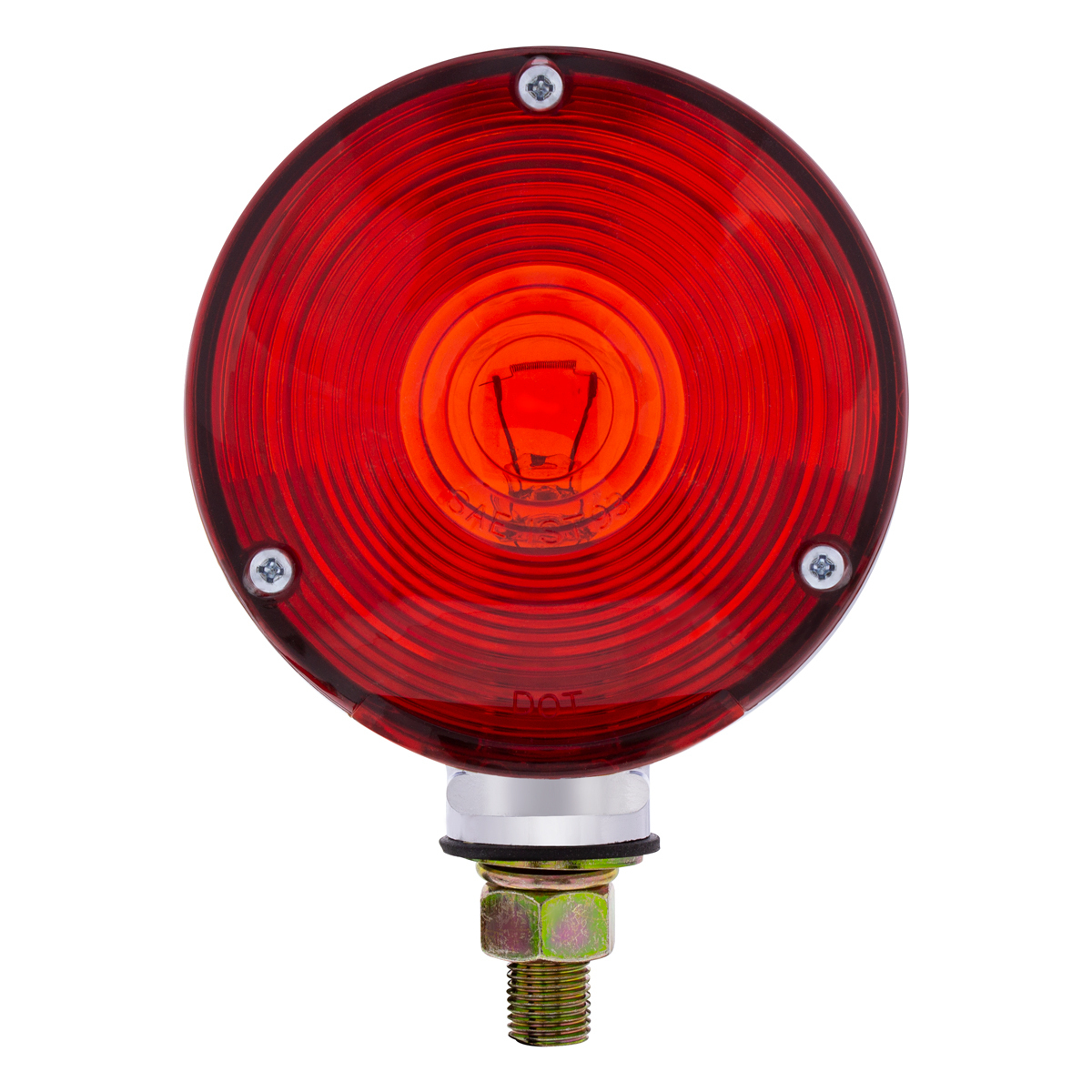 Double Face Turn Signal Light With 1156 Bulb - Amber & Red Lens
