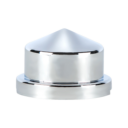 3/4" X 7/8" Chrome Plastic Pointed Nut Covers - Push-On (Color Box of 10)