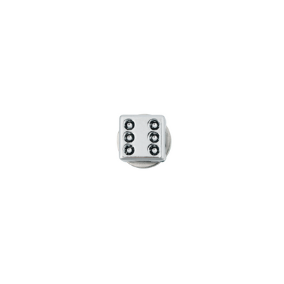 Chrome Dice License Plate Fastener (2-Pack)