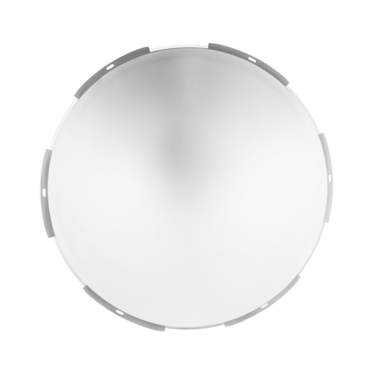 6 Even Dome Front Hubcap - 7/16" Lip