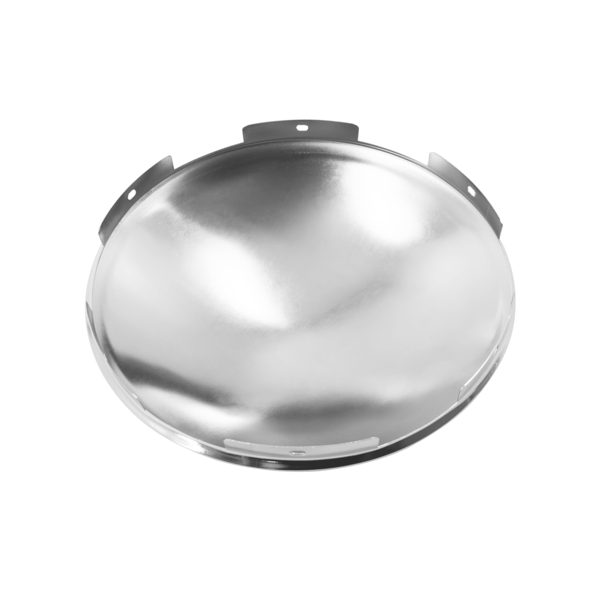 6 Even Dome Front Hubcap - 7/16" Lip