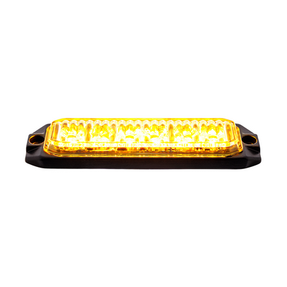 6 High Power LED "Competition Series" Slim Warning Light - Amber