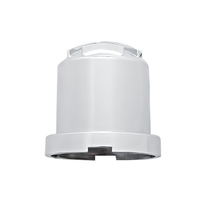 15/16" X 1-1/2" Chrome Plastic Iron Cross Nut Cover, Push-On Style (10-Pack)