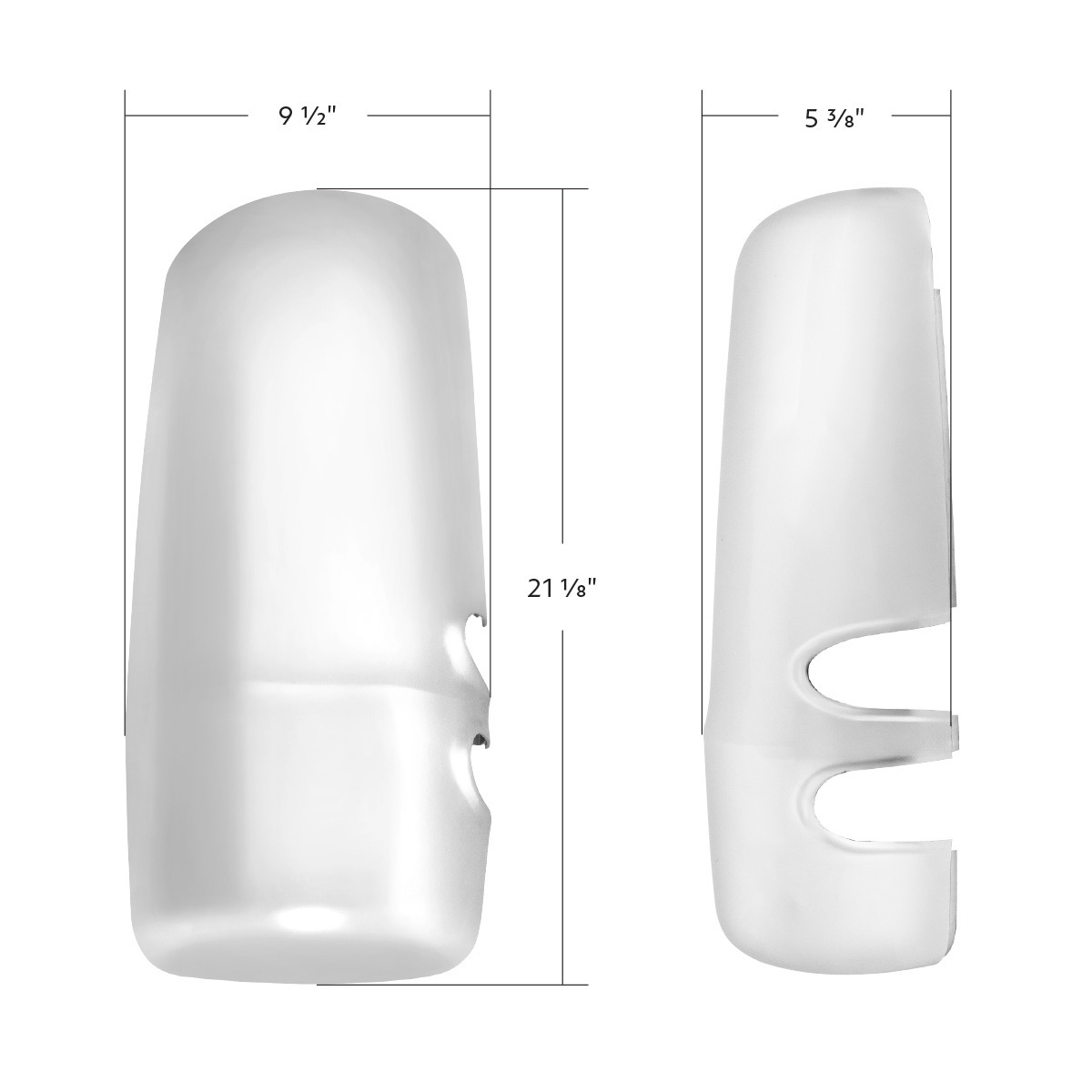 Chrome Mirror Cover For 2013-2026 Kenworth T680-Passenger